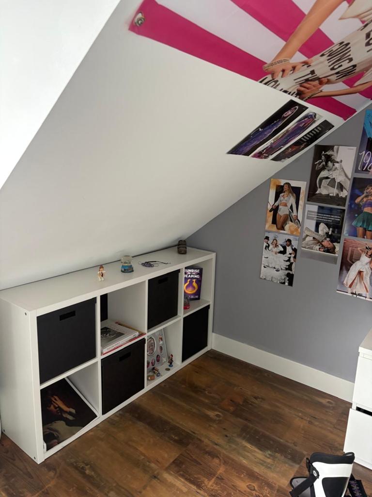 Wit kubusrek met 6 vakken - 130x80x30 cm, Ophalen, Met plank(en), Gebruikt, 100 tot 150 cm
