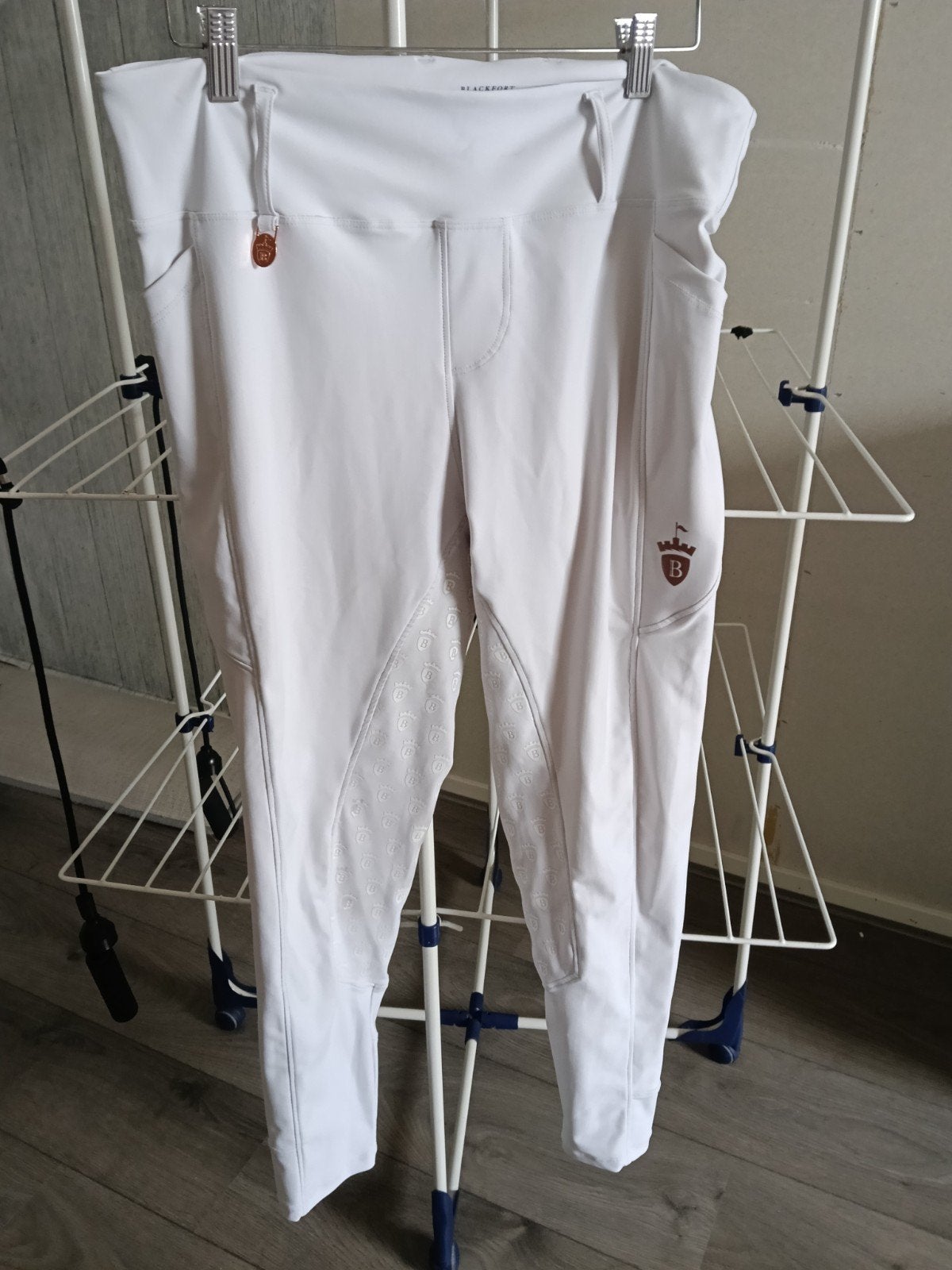 Witte rijbroek blackfort maat XL (44/46), Ophalen of Verzenden, Zo goed als nieuw, Dressuur, Onderkleding