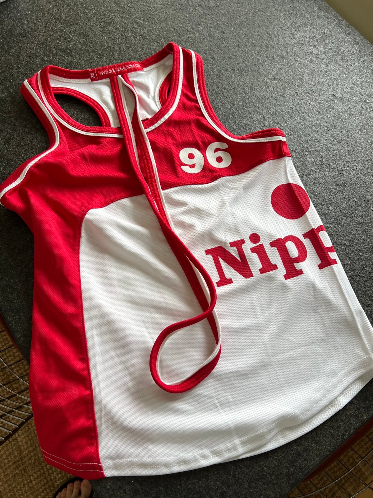 Retro "Nippon Gym" Athletic Tank Top / Singlet – Size M, Kleding | Heren, Sportkleding, Ophalen, Zo goed als nieuw