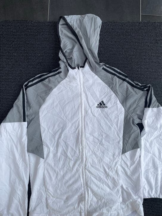 Adidas Windbreaker/Zomerjas Maat S, Verzenden, Zo goed als nieuw, Maat 46 (S) of kleiner, Wit
