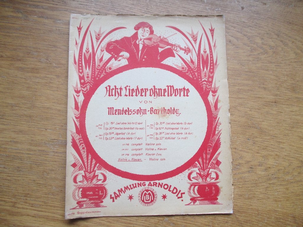 Mendelssohn bartholdy - lied ohne worte + frühlingslied, Muziek en Instrumenten, Gebruikt, Klassiek, Ophalen of Verzenden, Thema