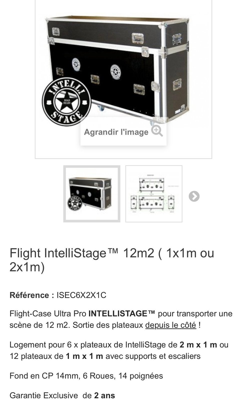 Grote flightcase voor booth of tv schermen of podium delen, Muziek en Instrumenten, Ophalen of Verzenden