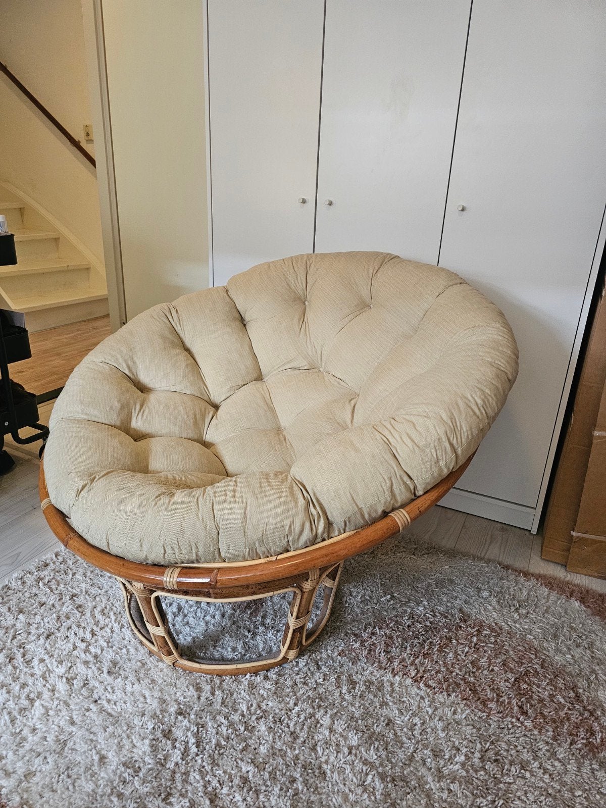 Comfortabele stoel met kussen, Ophalen, Bohemian, Relax, Gebruikt, Overige kleuren