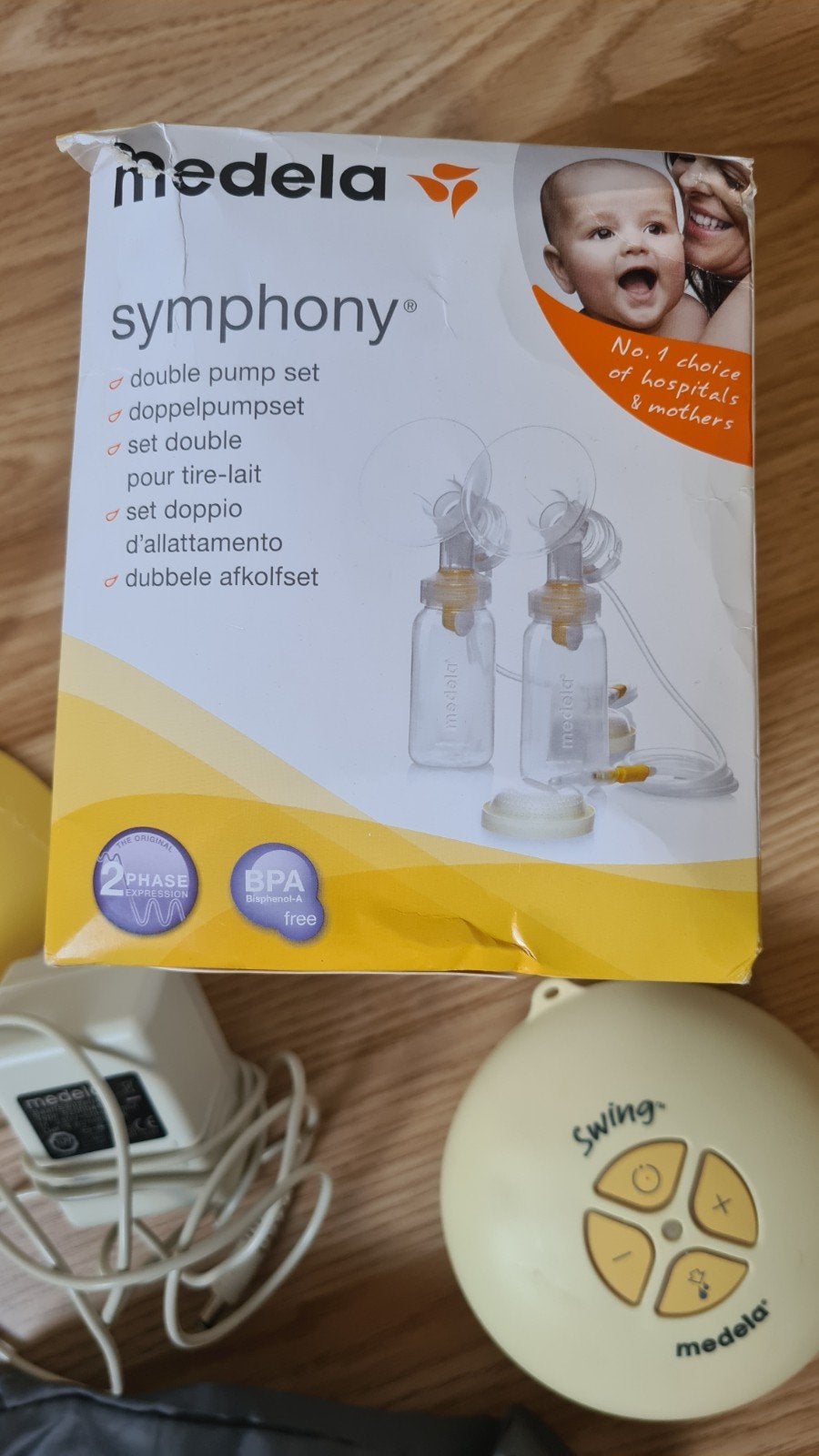 Medela Symphony Dubbele Borstkolf Set - gebruikt, Ophalen of Verzenden