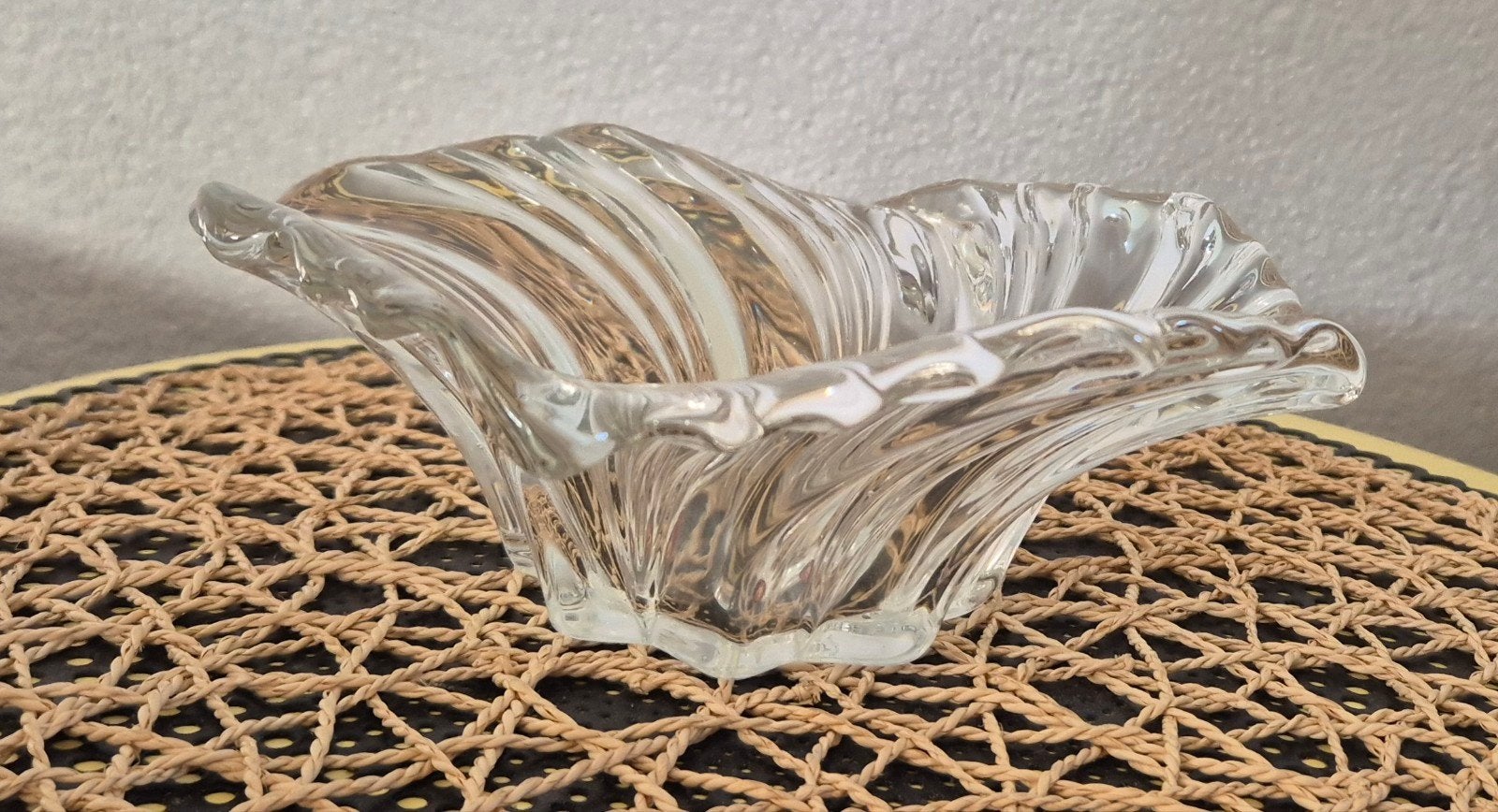 Vintage kristallen schaal van Walther Glas, Ophalen of Verzenden