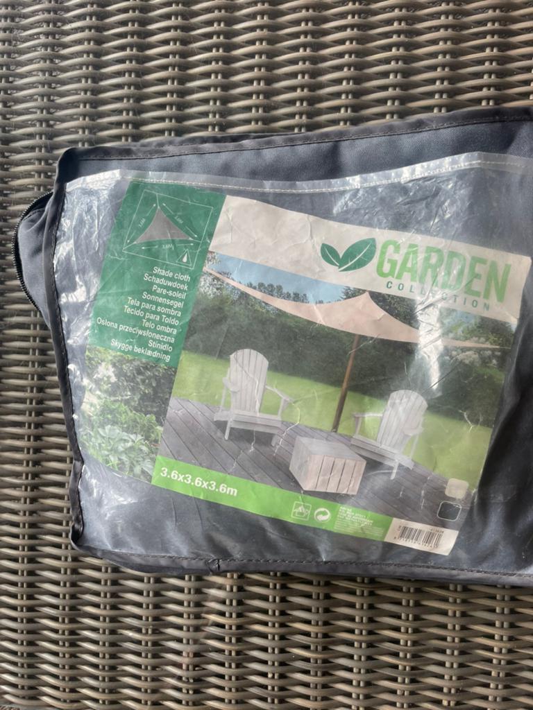 Garden Collection Schaduwdoek 3.6x3.6x3.6m, Ophalen of Verzenden, Nieuw