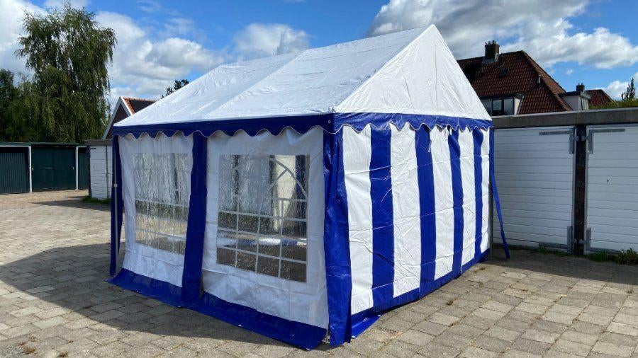 Waterdichte pvc partytent 4x4 m, Tuin en Terras, Partytenten, Zo goed als nieuw, Partytent, 2 meter of meer, Minder dan 5 meter