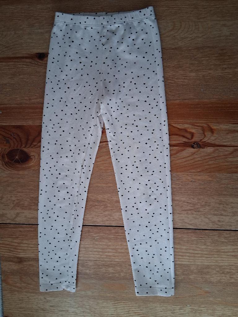Legging met kleine hartjes HenM maat 116, Ophalen of Verzenden, Zo goed als nieuw, Meisje, Broek
