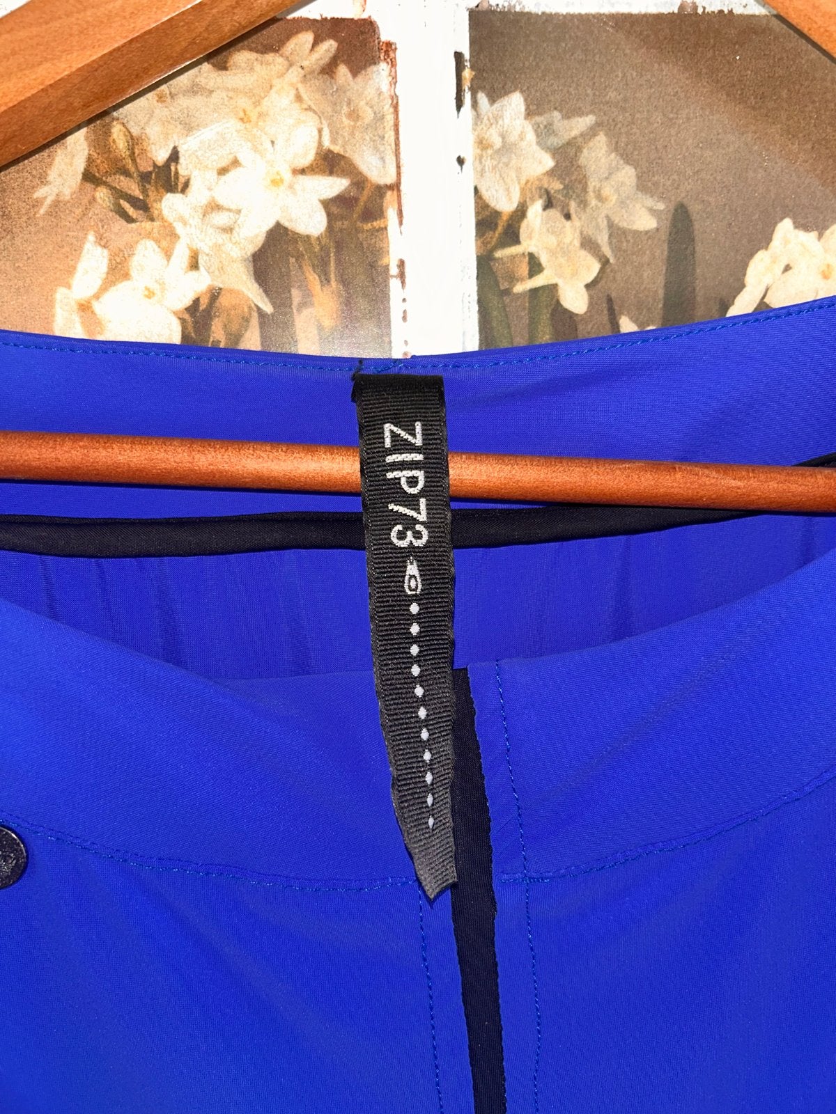 ZIP73 Kobaltblauwe Jurk met Rits - Maat L nieuw, Blauw, Maat 42/44 (L), Ophalen of Verzenden, Zo goed als nieuw