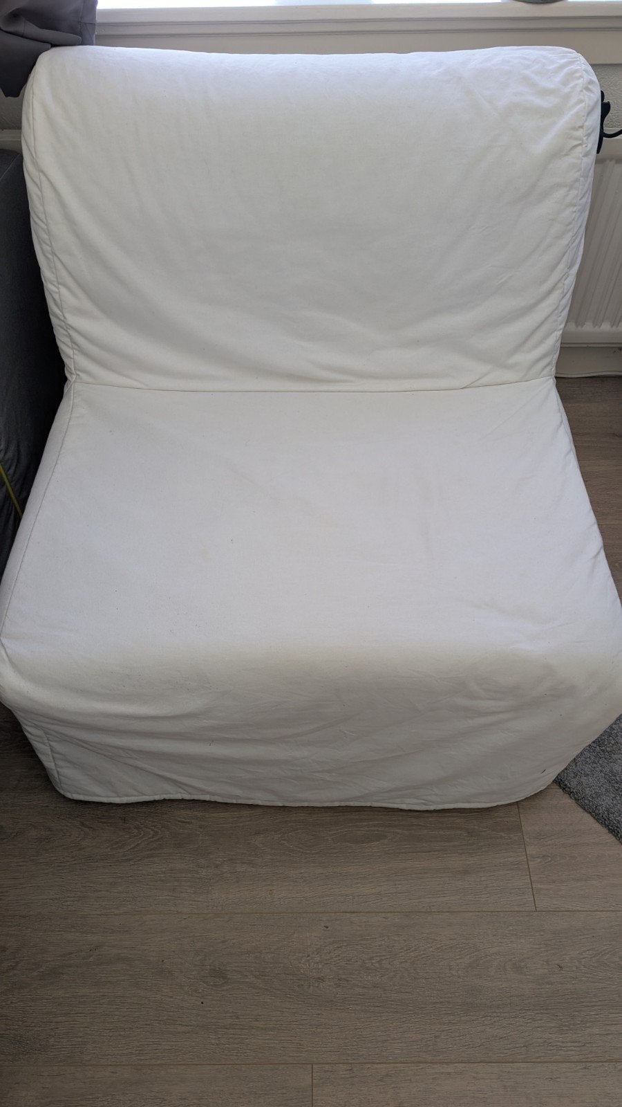 Ikea slaapbank slaapfauteuil beige Lycksele Lovas, Ophalen, Eenpersoons, Beige, 190 cm of minder