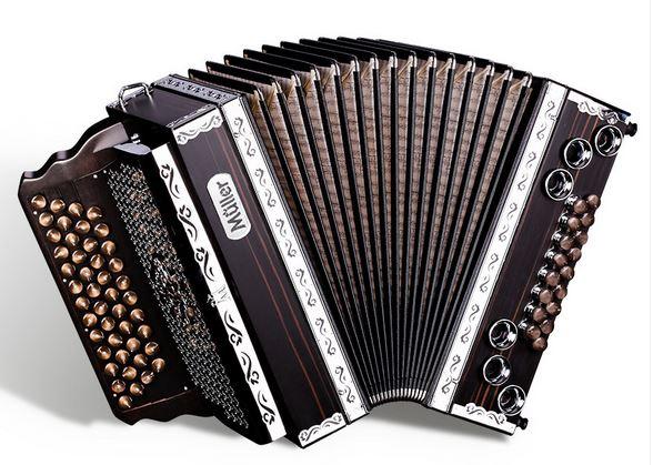 Müller Makassar GCFBb steirsiche harmonica, Muziek en Instrumenten, Accordeons, Overige formaten, Niet ingevuld, Ophalen of Verzenden