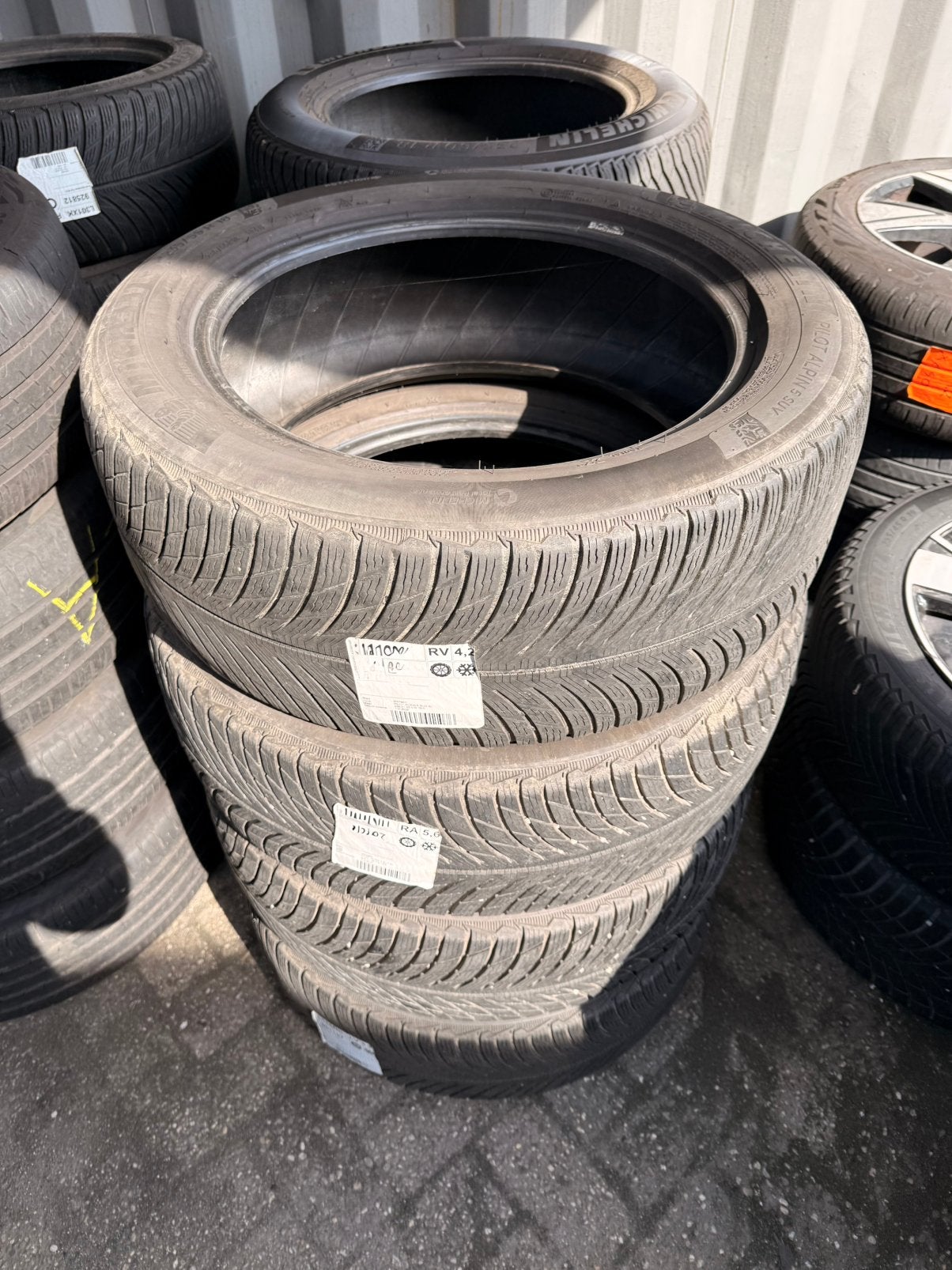 Losse winterbanden Michelin 235/55R18, Auto-onderdelen, Banden en Velgen, Ophalen, 18 inch, Gebruikt, Winterbanden