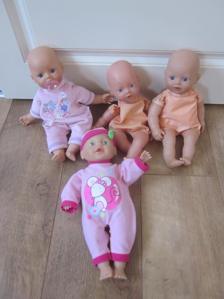 Zapf Creation mini Baby Born babypop zacht lijf vaste oogjes, Kinderen en Baby's, Speelgoed | Poppen, Gebruikt, Babypop, Ophalen of Verzenden