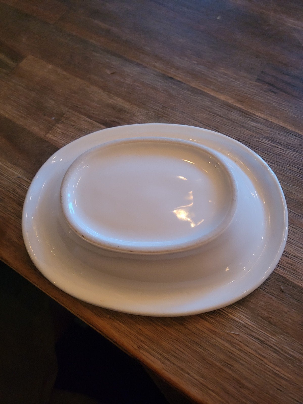 Witte zeepbakje van keramiek, Ophalen of Verzenden, Gebruikt