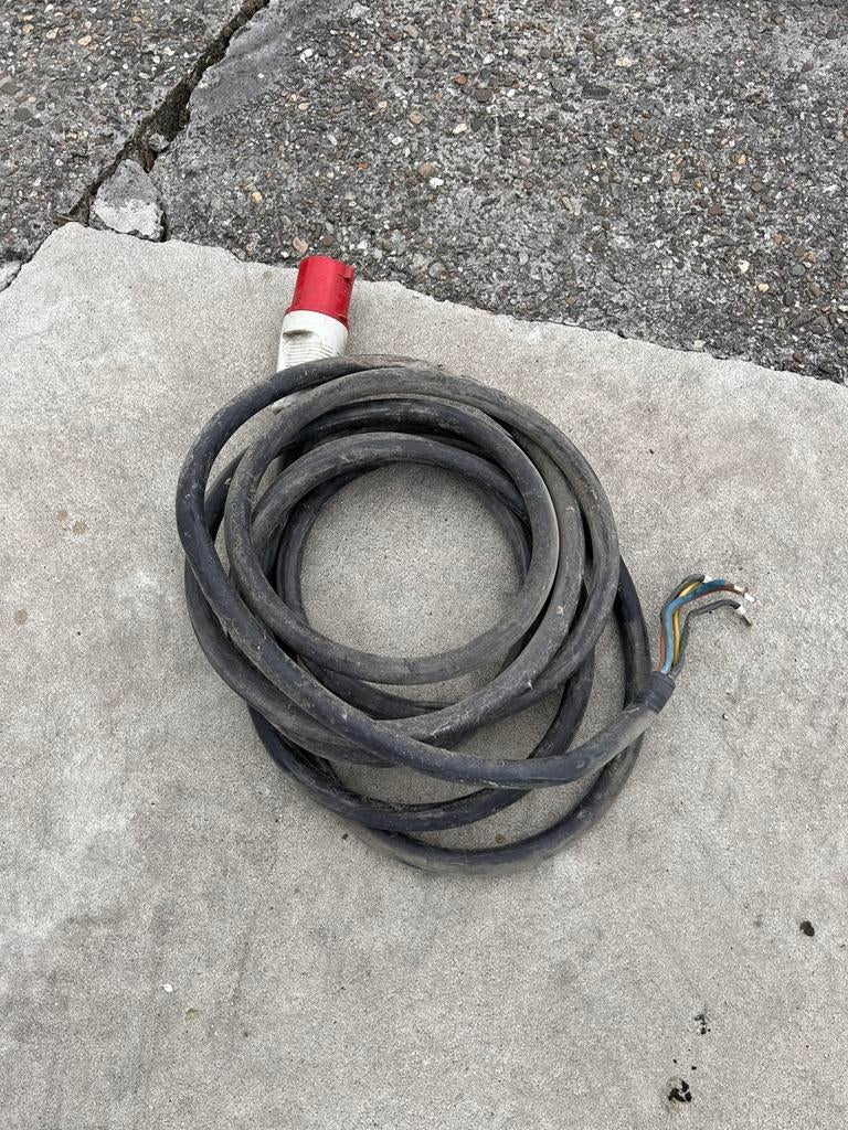 63 A kabel 9 meter 5G16, Ophalen of Verzenden, Zo goed als nieuw, Kabel of Snoer
