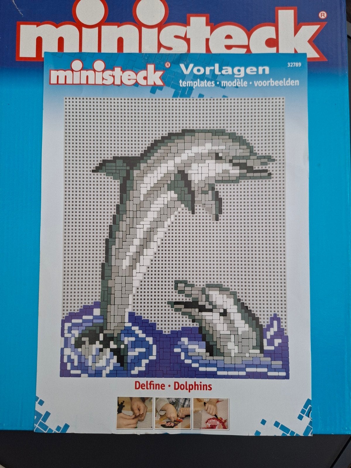 Ministeck Dolfijnen Voorbeeldboek met Ministeck, Hobby en Vrije tijd, Ministeck, Ophalen, Gebruikt, Losse ministeck of Strip