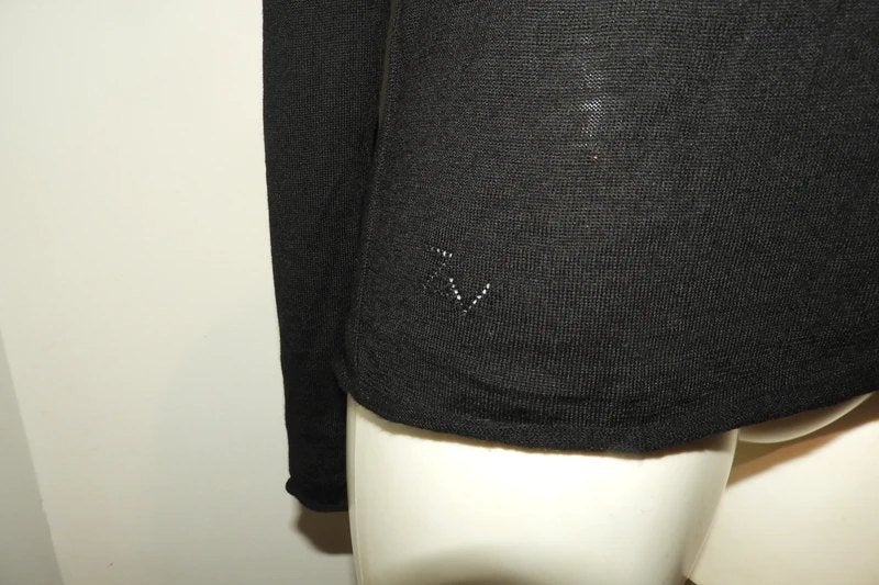Zadig & Voltaire trui fijn gebreid wol wit print voorkant M, Maat 38/40 (M), Zadig & Voltaire, Verzenden, Zwart