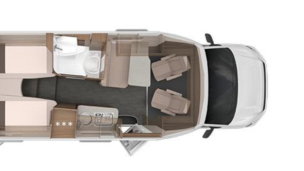 Knaus Van TI 640 MEG 2024|177pk|Aut|Zonnepaneel|luchtvering, Automaat, Ringverwarming, Diesel, Tot en met 3