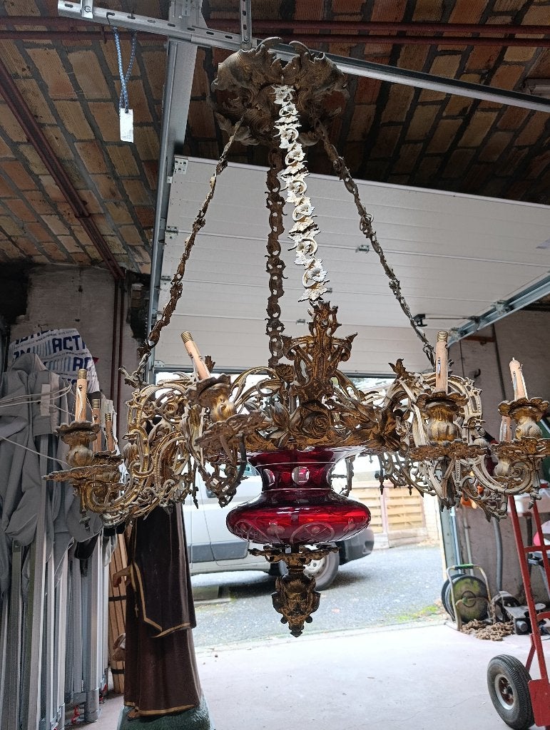 Prachtige grote hanglamp, Ophalen