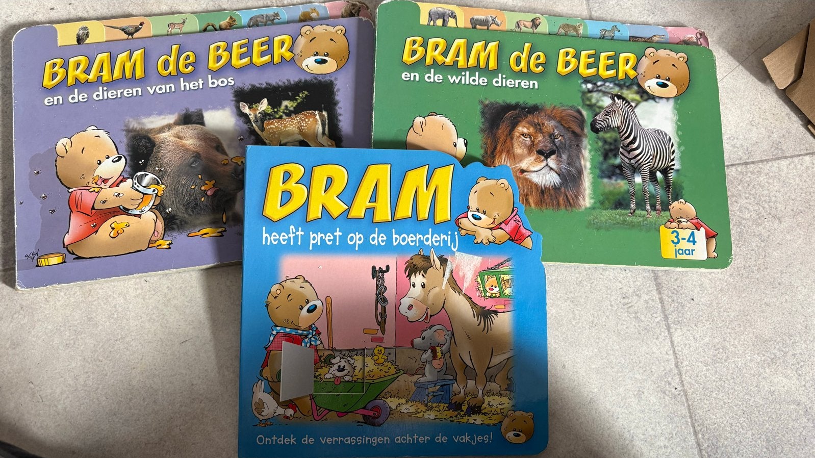 Bram de Beer boeken - Set van 3 kinderboeken, Gelezen, Fictie algemeen, Jongen of Meisje, Ophalen of Verzenden
