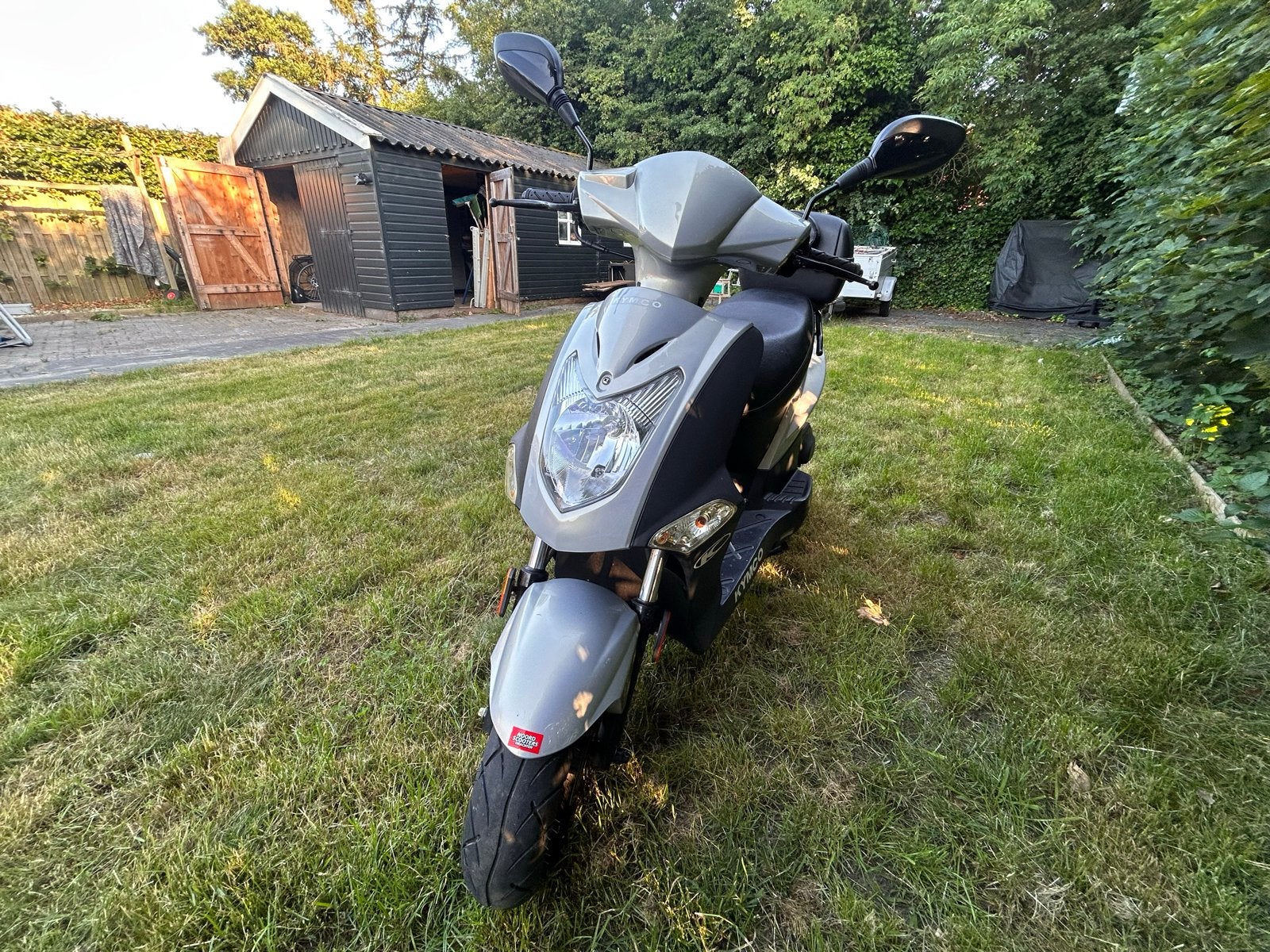 Kymco Agility 50 scooter - Grijs, 10314 km, Ophalen, Gebruikt, Maximaal 45 km/u, Agility