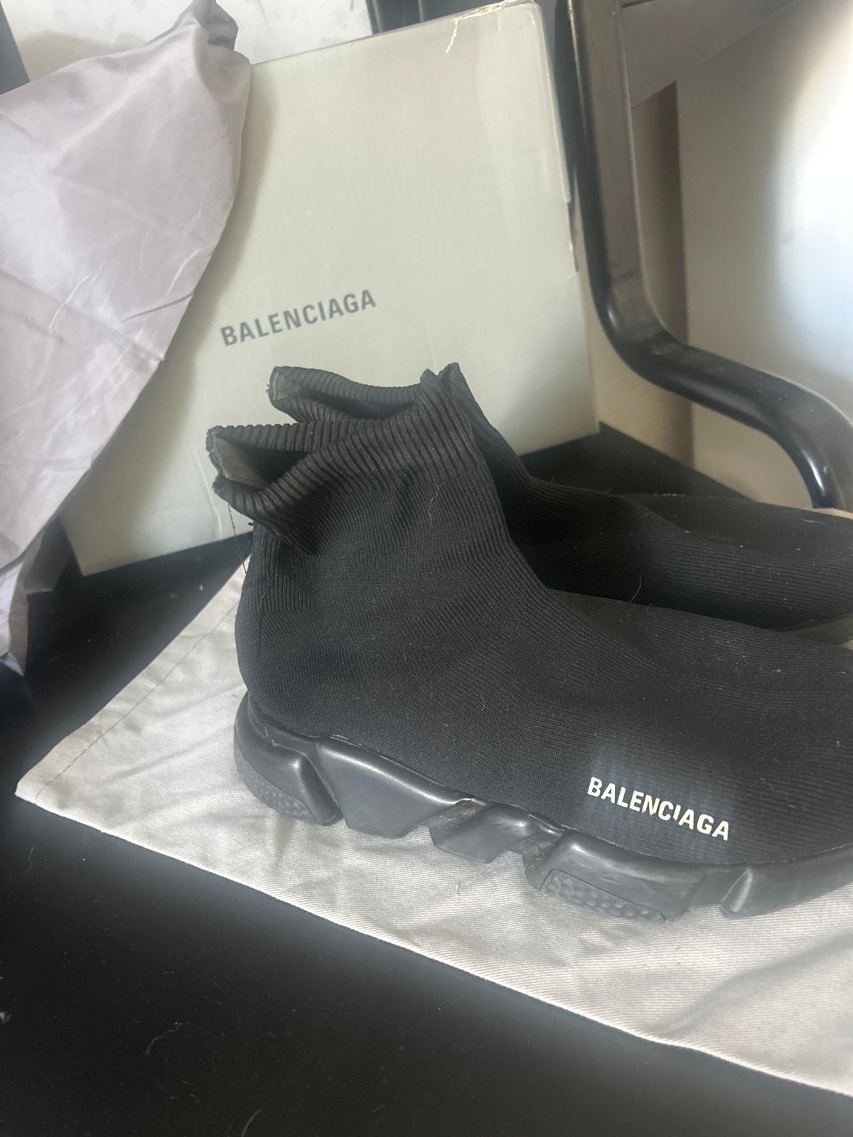 Balenciaga Speed Trainer Sneakers - Zwart, Ophalen, Zo goed als nieuw, Zwart, Sneakers of Gympen