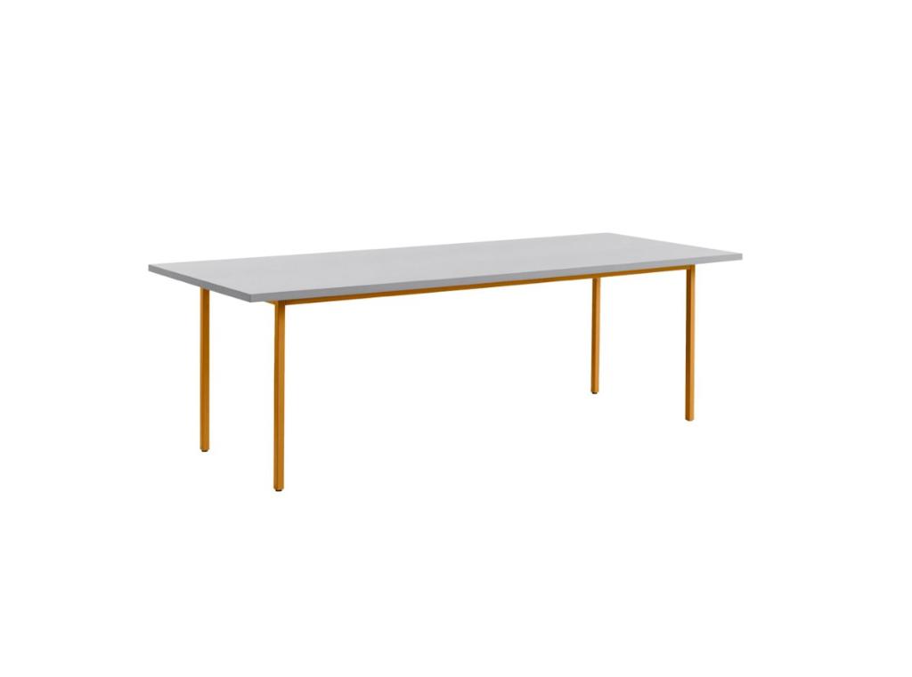 Hay Two-Colour tafel 240x90 lichtgrijs oker €1749, nu, Huis en Inrichting, Tafels | Eettafels, Hay, Hay, Rechthoekig, Nieuw