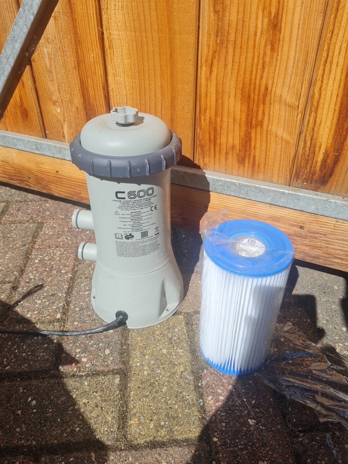 Intex zwembadpomp C600 - kort gebruikt, Ophalen of Verzenden