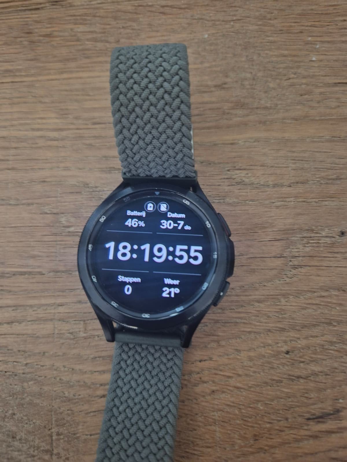 Samsung watch 4, Ophalen of Verzenden, Zo goed als nieuw, Zwart, Android