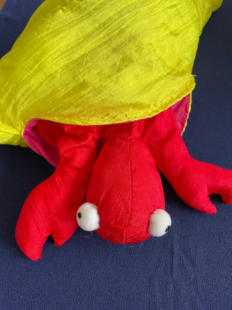 Handpop: krab in schelp (speelgoed), Ophalen of Verzenden, Overige typen