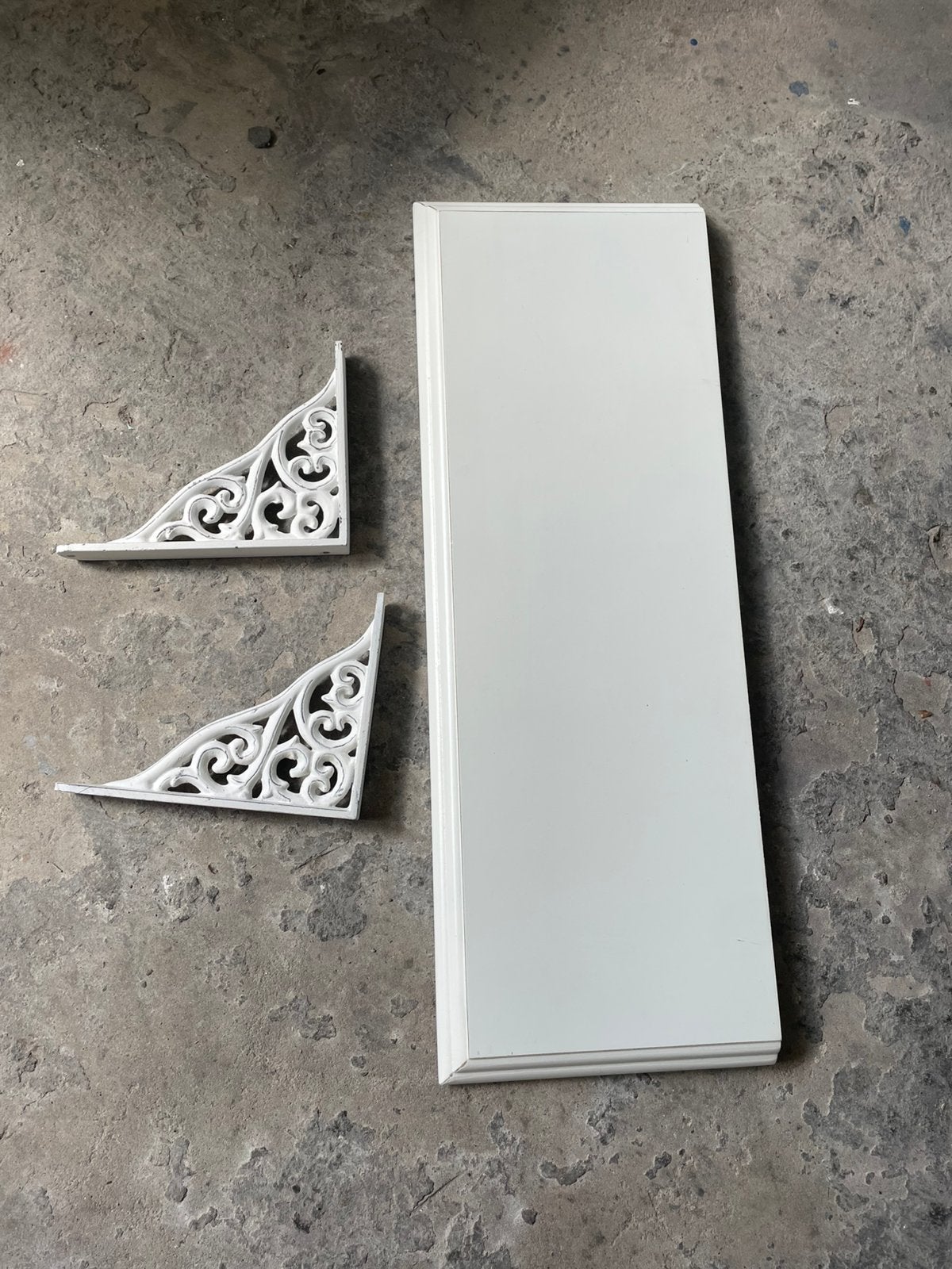 Wandplank en ophangbeugels, Huis en Inrichting, Woonaccessoires | Wandplanken en Boekenplanken, Ophalen, Gebruikt
