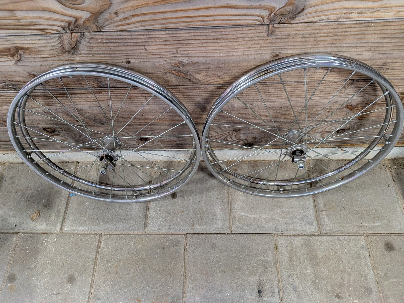 Oude Rolstoel wielen
24inch
Chrome velgen, Ophalen of Verzenden, Gebruikt, Wiel, Staal