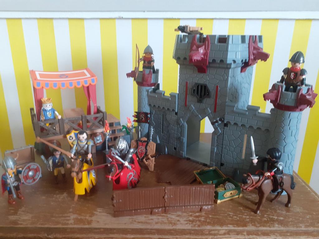 Playmobil Ridderkasteel met ridders en accessoires, Kinderen en Baby's, Gebruikt, Complete set, Ophalen of Verzenden, Kasteel/Fort