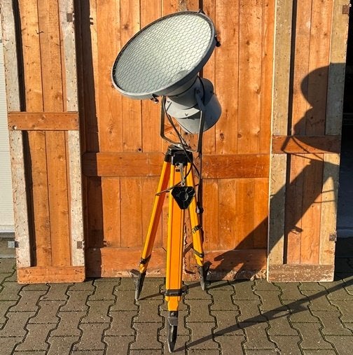Theater lamp spot industriële lamp op statief voet vloerlamp, Ophalen, Gebruikt, Industrie, 150 tot 200 cm