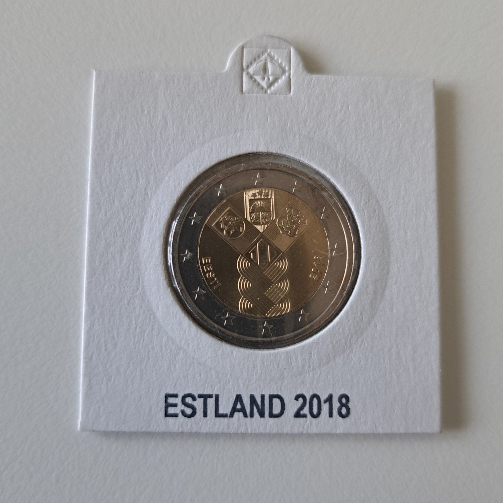 Estland 2 euro 2018 Baltische Staten 100 jaar onafhankelijk, Postzegels en Munten, Munten | Europa | Euromunten, Ophalen of Verzenden