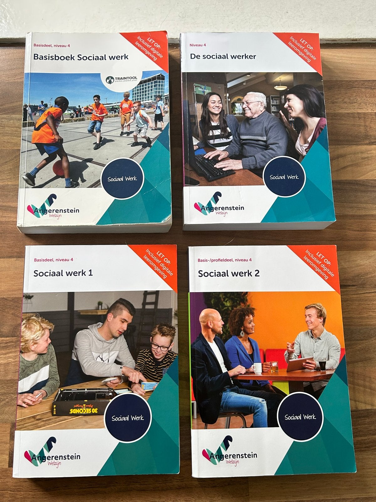 MBO4 Sociaal Werk boeken Angerenstein, Boeken, Ophalen of Verzenden, Gamma, Zo goed als nieuw, MBO