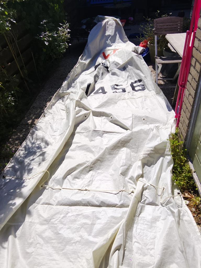 WAARSCHIP 1/4TONE zeil, 6 meter of meer, Grootzeil, 15 tot 30 m², Ophalen of Verzenden