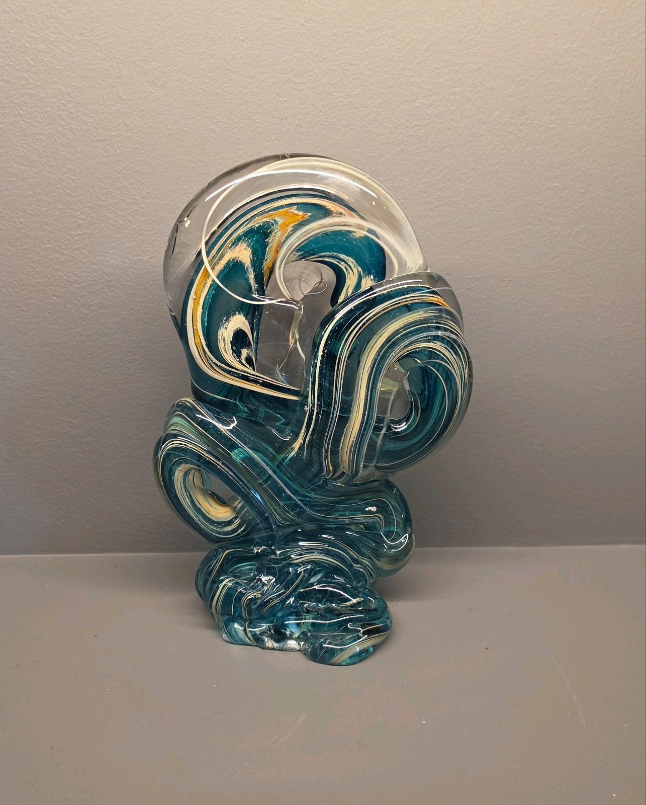 Prachtige glazen sculptuur van Phoenician Glass Malta, Antiek en Kunst, Ophalen of Verzenden