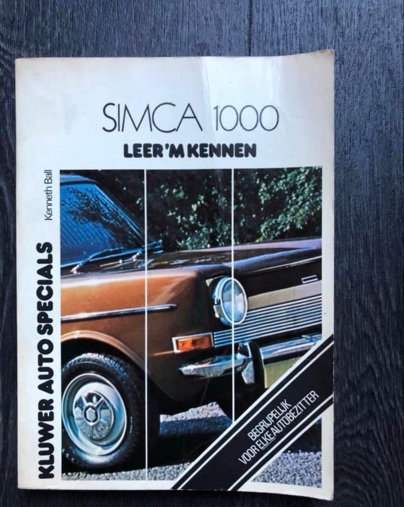Simca 1000 Leer 'm Kennen - Kluwer Auto Specials, Ophalen of Verzenden