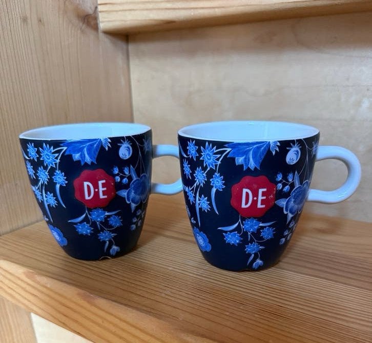 Douwe Egberts bekers Hylper Heritage, Overige merken, Keramiek, Ophalen of Verzenden, Zo goed als nieuw