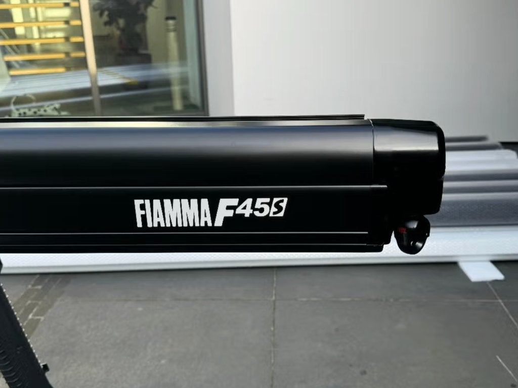 Nieuwe Fiamma F45s Luifel - 450 - Deep Black / Royal Grey, Ophalen, Nieuw