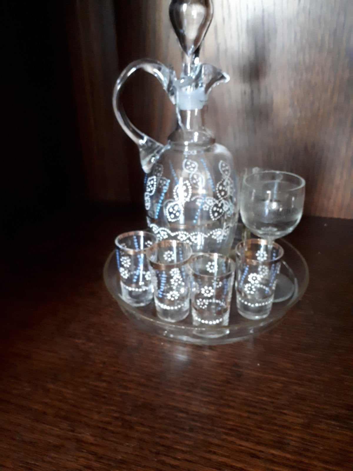 div oude glazen en karaf, Antiek en Kunst, Ophalen of Verzenden