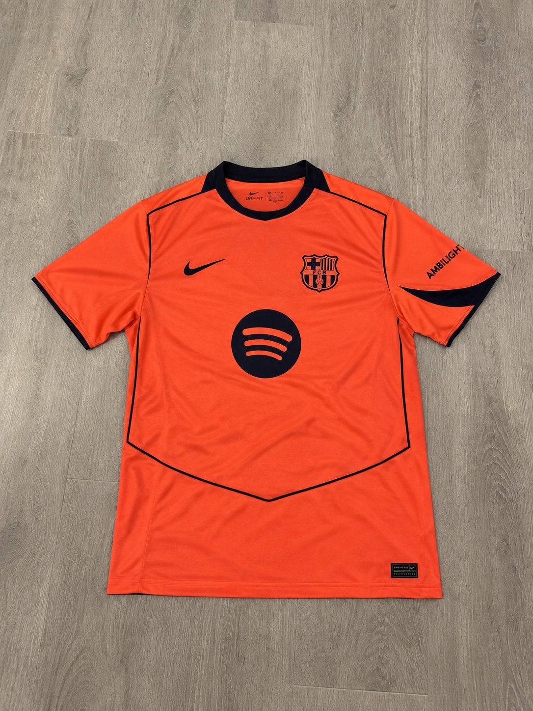 FC Barcelona Spotify Nike Shirt Maat XL Oranje, Maat XL, Verzenden, Nieuw, Shirt