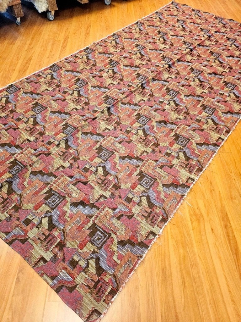 Grand foulard roestbruin blauwtint 293/140 cm, Huis en Inrichting, Gebruikt, Djt@dejuistetoon.eu, Ophalen of Verzenden, DJT De Juiste Toon
