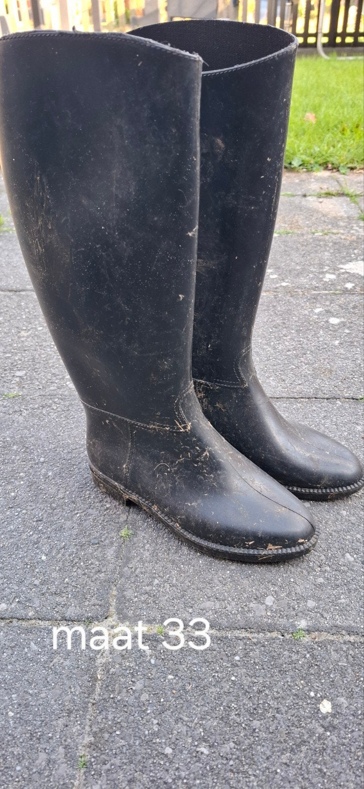 Regenlaarzen maat 33 & 35, Gebruikt, Jongen of Meisje, Ophalen of Verzenden, Laarzen