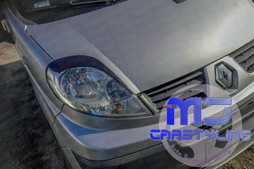 Renault Trafic MK2 – Koplampspoilers, Ophalen of Verzenden, MJ-Carstyling, Info@mj-carstyling.net, Sibeliusstraat 81 5011JH Tilburg