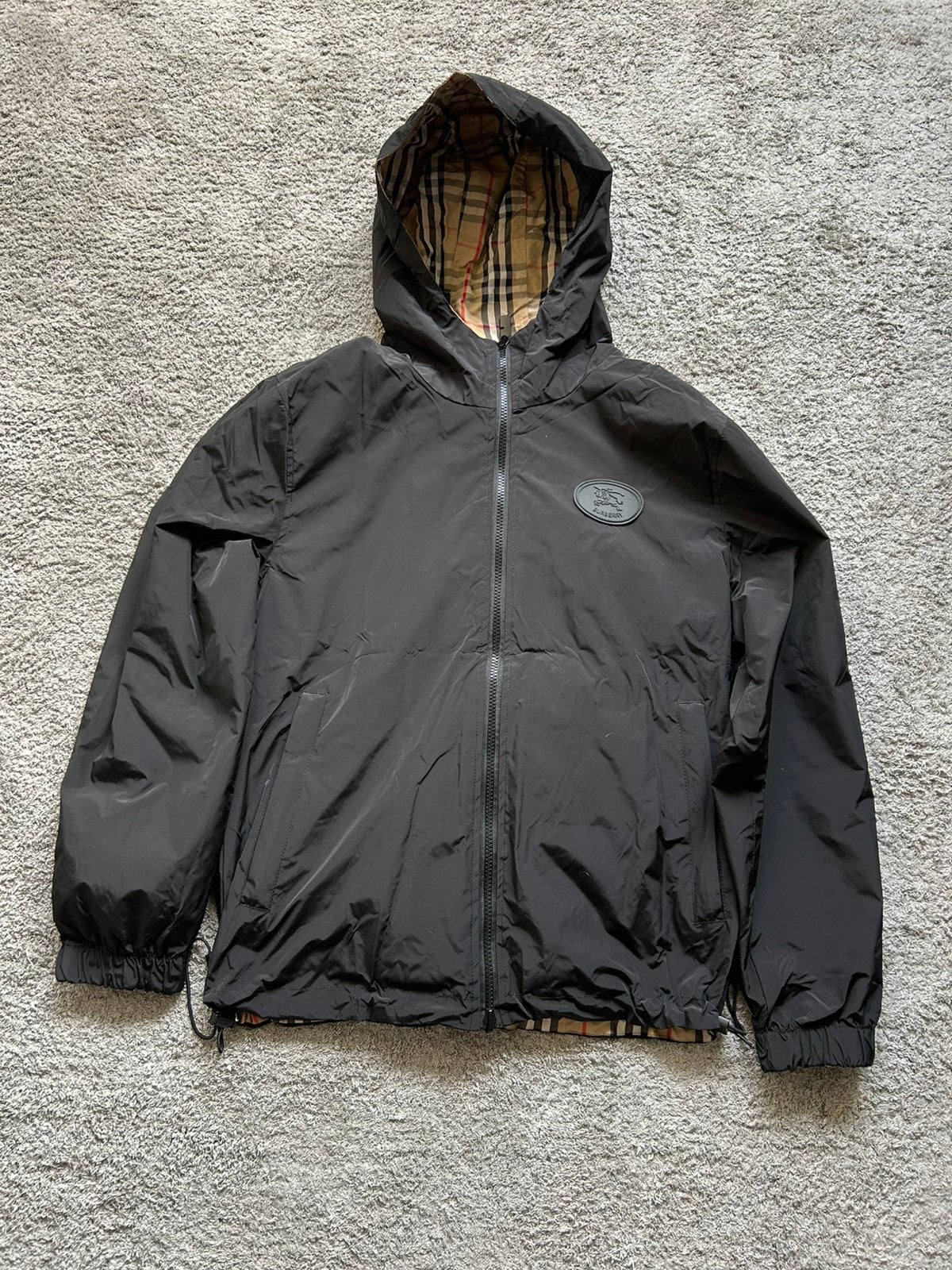 Burberry reversible jacket jas, Ophalen of Verzenden, Zo goed als nieuw, Maat 48/50 (M), Zwart