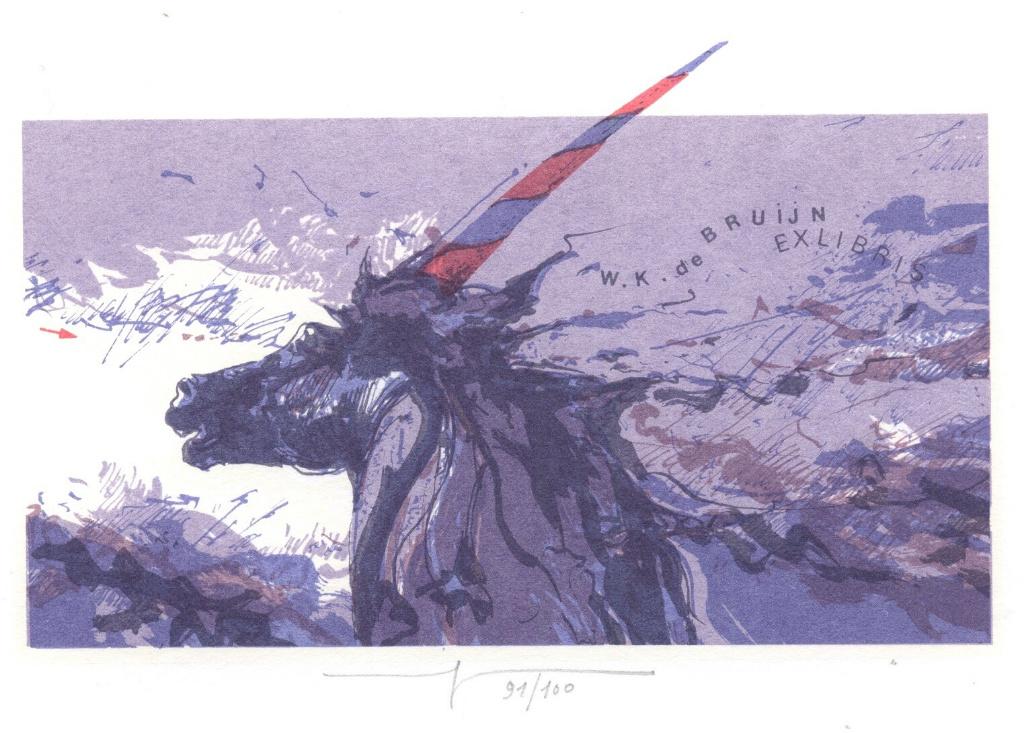 2052 Ex Libris België : Martin R. Baeyens, z.j., Antiek en Kunst, Verzenden