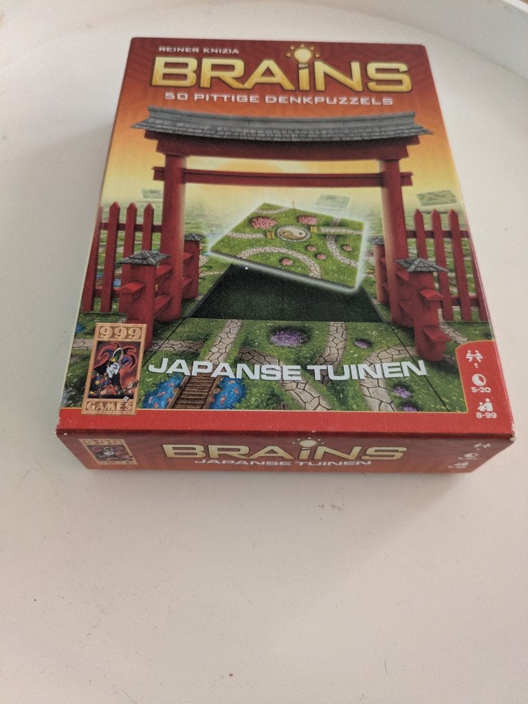Brain games Japanse tuinen, Een of twee spelers, Ophalen, Zo goed als nieuw, 999 Games bv