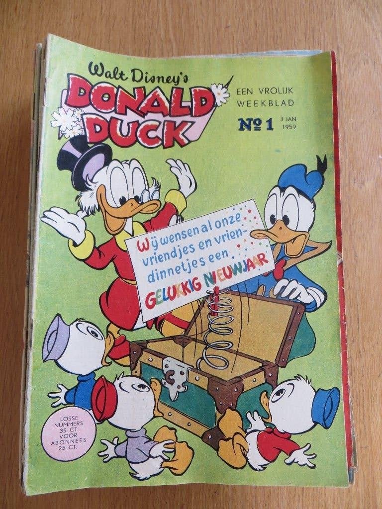 Jaargang 1959 Donald Duck compleet, Gelezen, Complete serie of reeks, Walt Disney, Ophalen of Verzenden